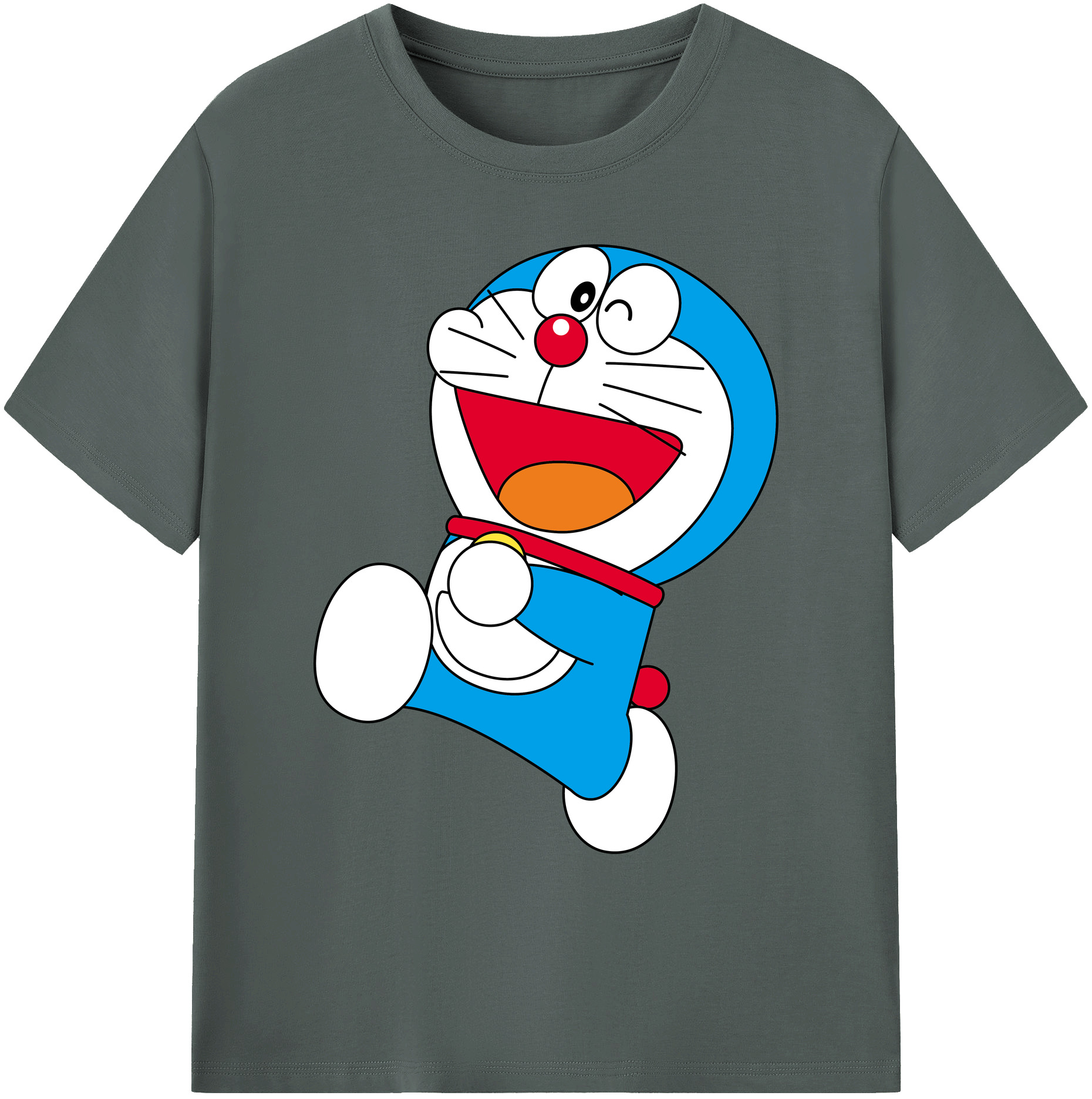 （画像用） ドラえもん Doraemon 綿100％ メンズ半袖Tシャツ｜肌触りやわらか＆通気性